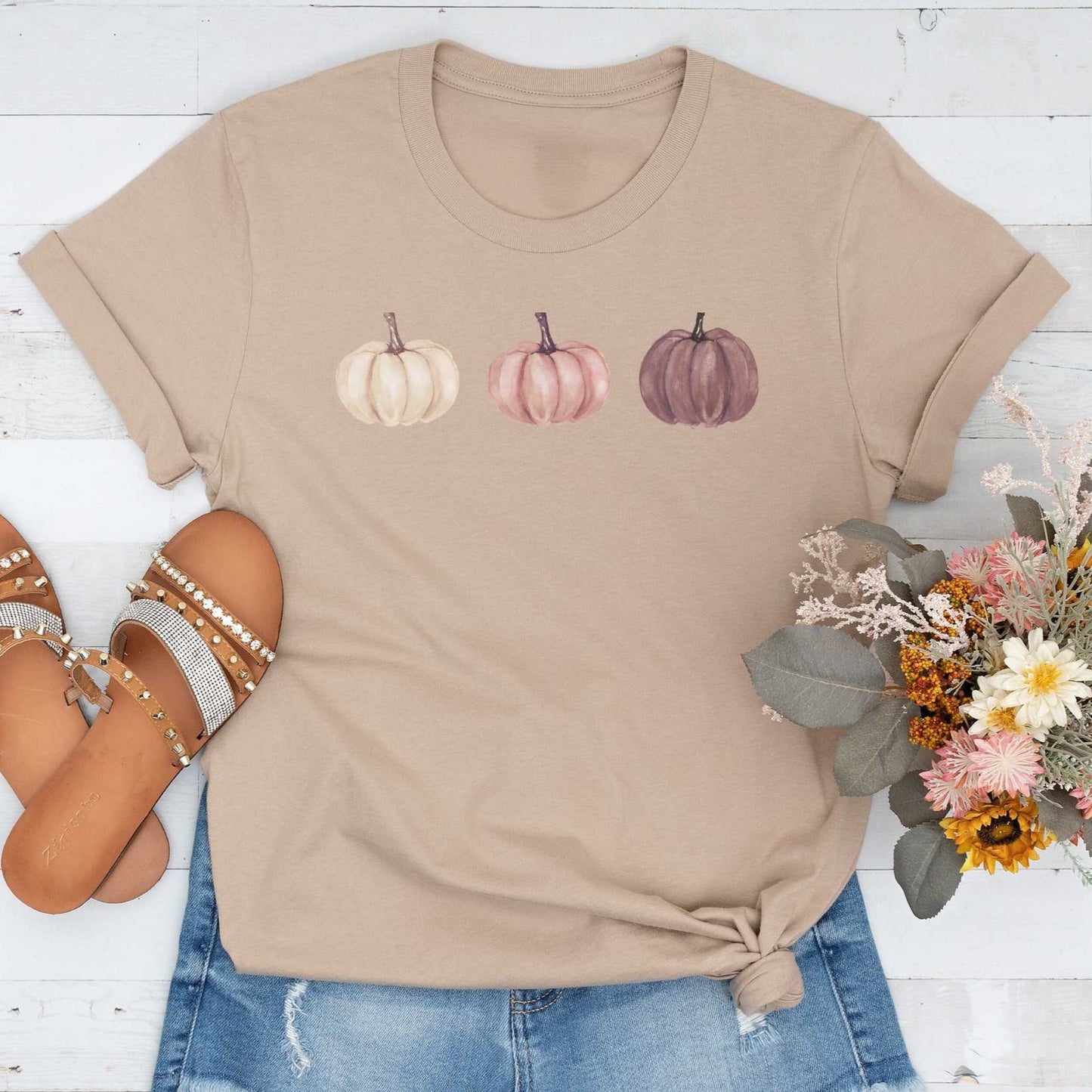 Short-Sleeve Pumpkin Graphic Shirt