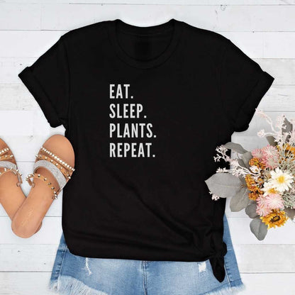 Short-Sleeve Eat. Sleep. Plants. Repeat Shirt