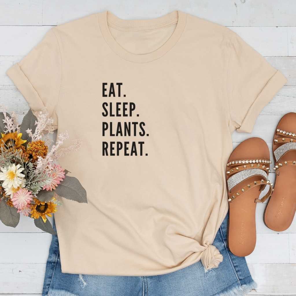 Short-Sleeve Eat. Sleep. Plants. Repeat Shirt