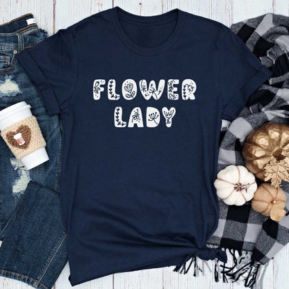 Short-Sleeve Flower Lady Shirt