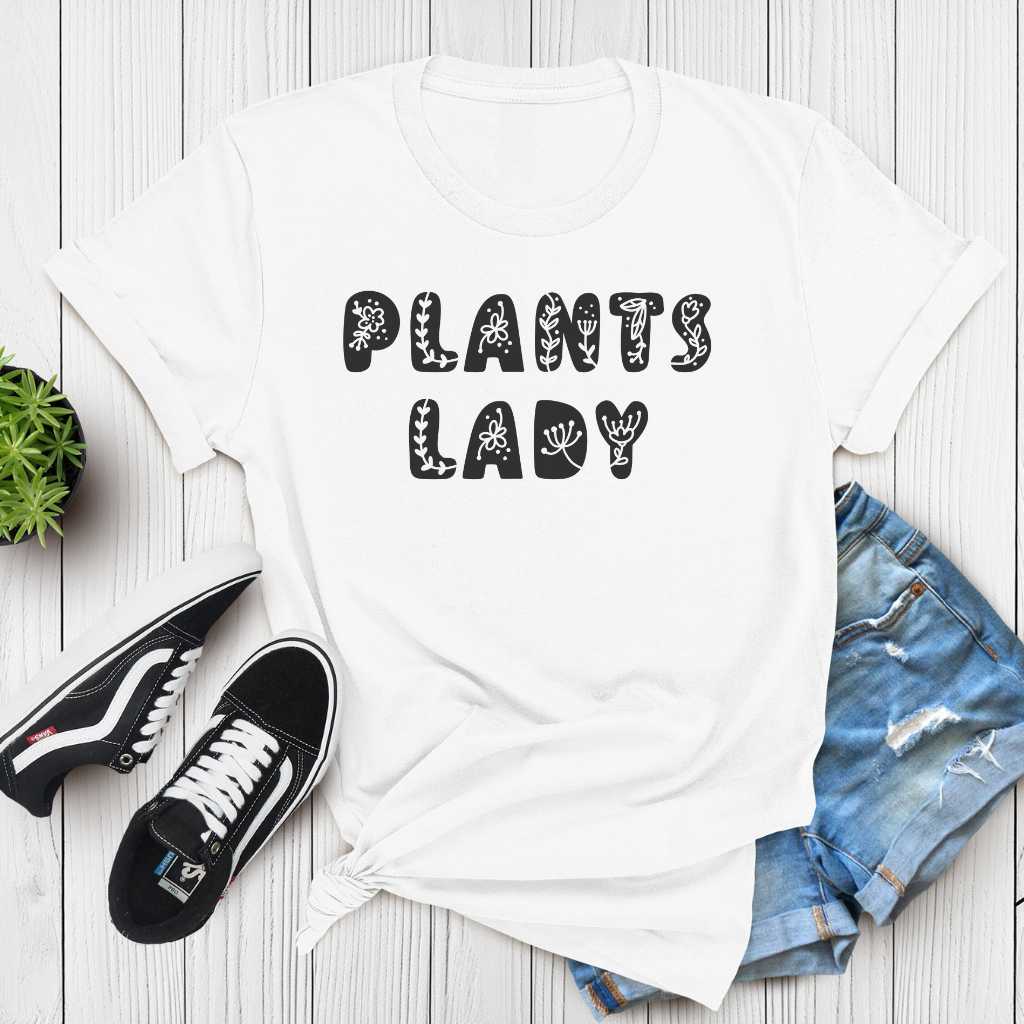 Short-Sleeve Plants Lady Shirt