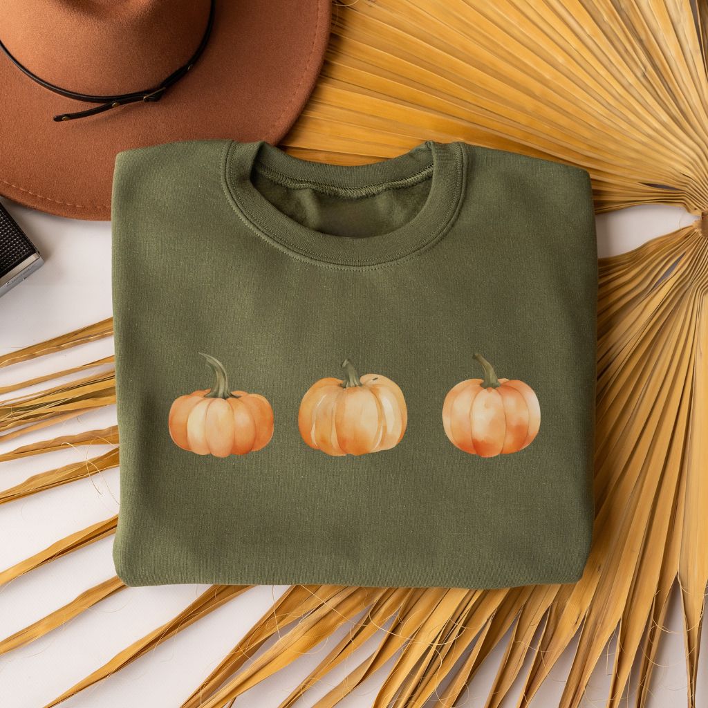 Pumpkin Graphic Crewneck Sweatshirt