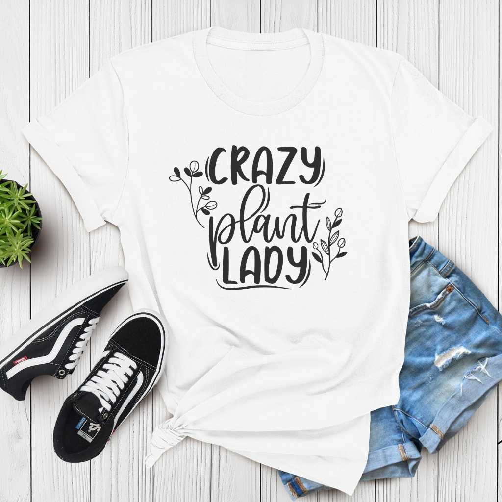 Short-Sleeve Crazy Plant Lady Shirt