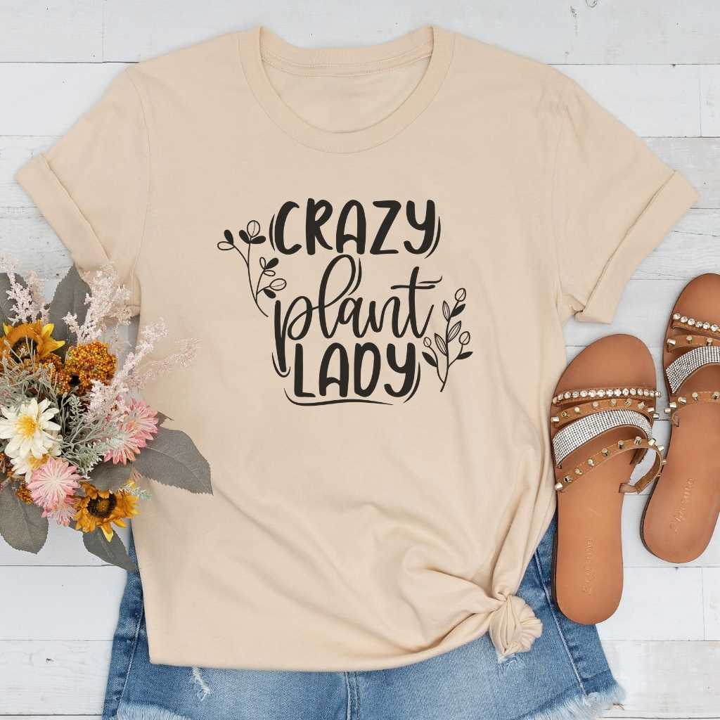 Short-Sleeve Crazy Plant Lady Shirt