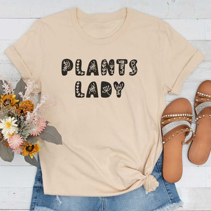 Short-Sleeve Plants Lady Shirt