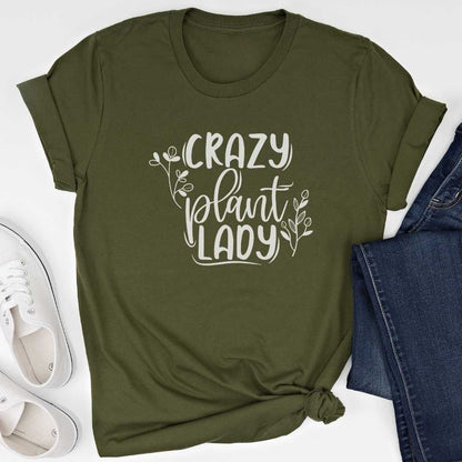 Short-Sleeve Crazy Plant Lady Shirt