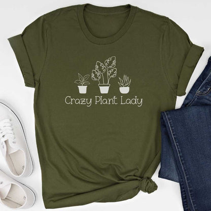 Short-Sleeve Crazy Plant Lady Shirt