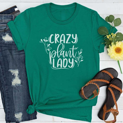 Short-Sleeve Crazy Plant Lady Shirt