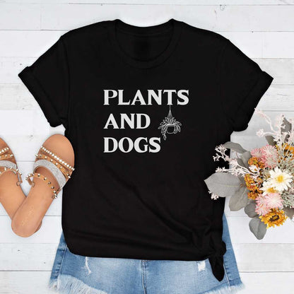 Short-Sleeve Plants and Dogs Shirt