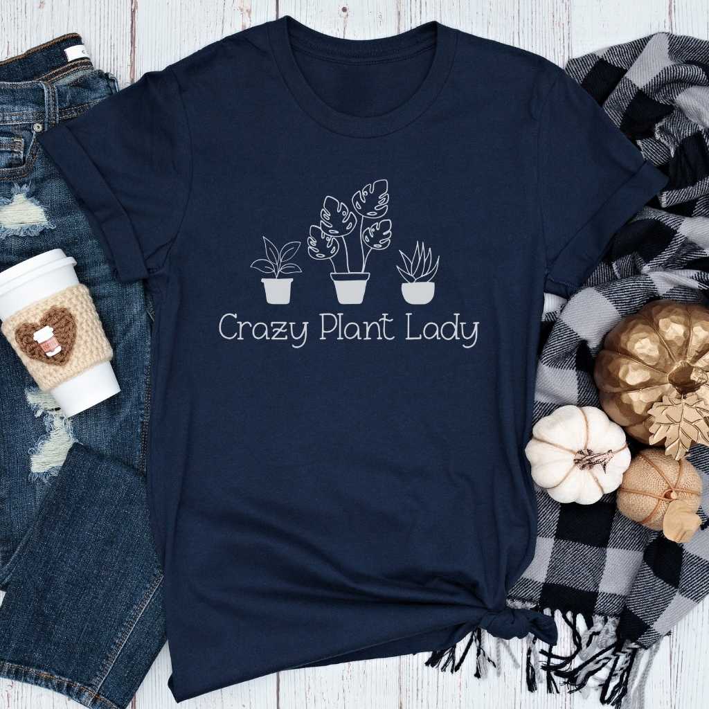 Short-Sleeve Crazy Plant Lady Shirt