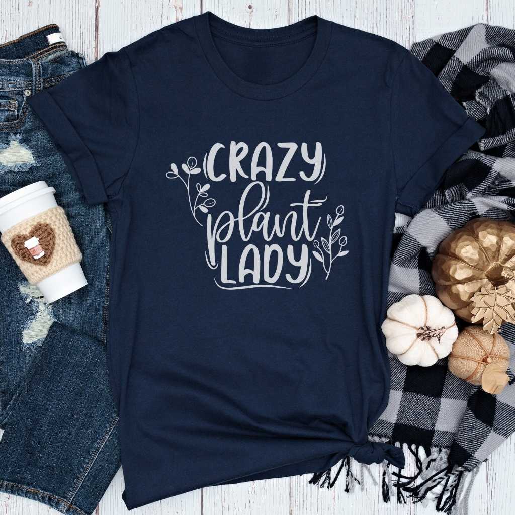 Short-Sleeve Crazy Plant Lady Shirt