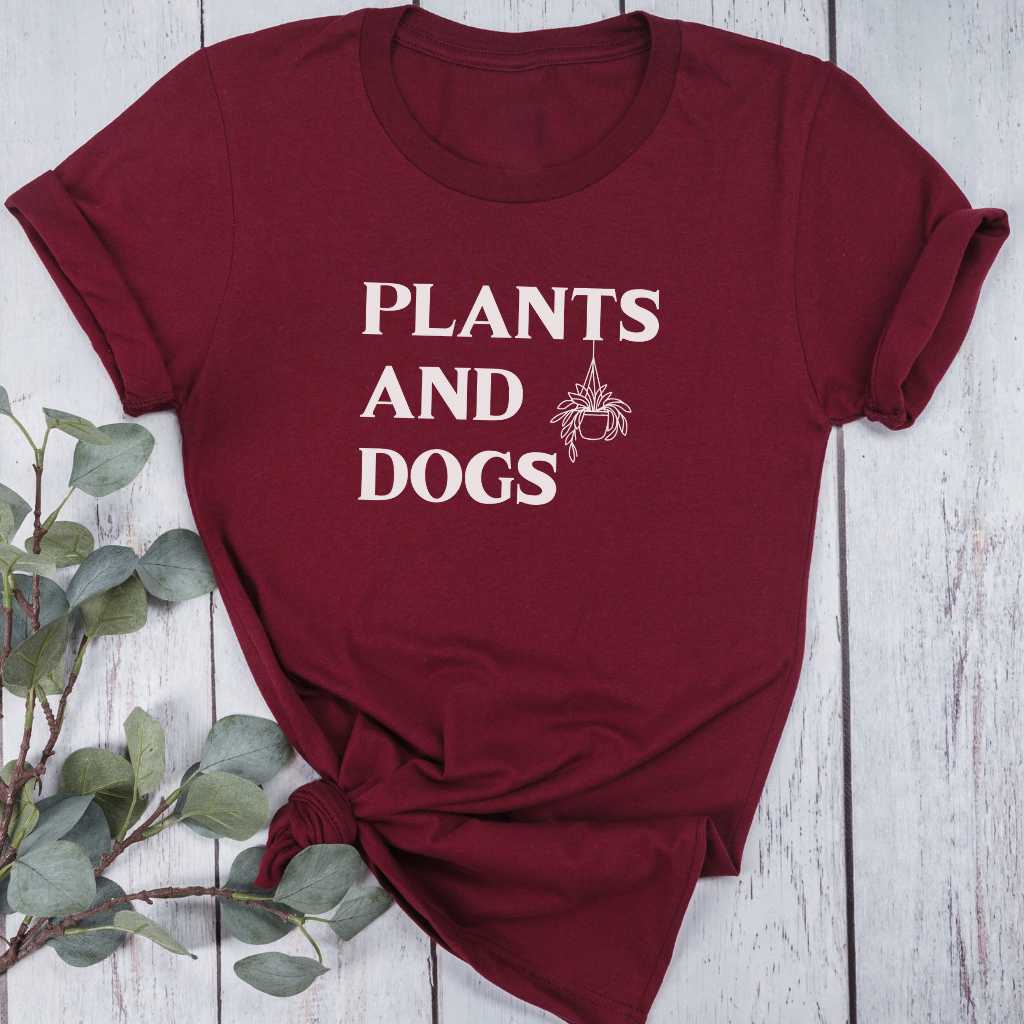 Short-Sleeve Plants and Dogs Shirt