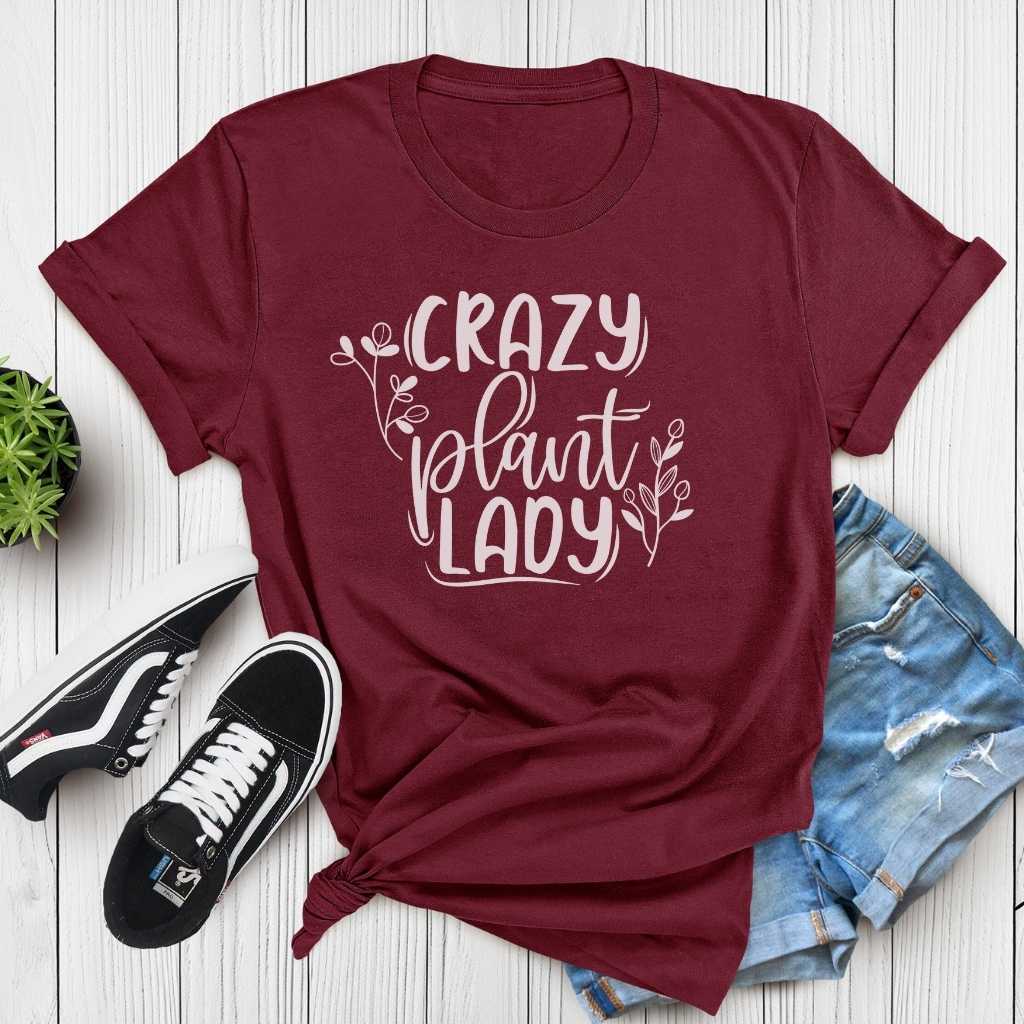 Short-Sleeve Crazy Plant Lady Shirt