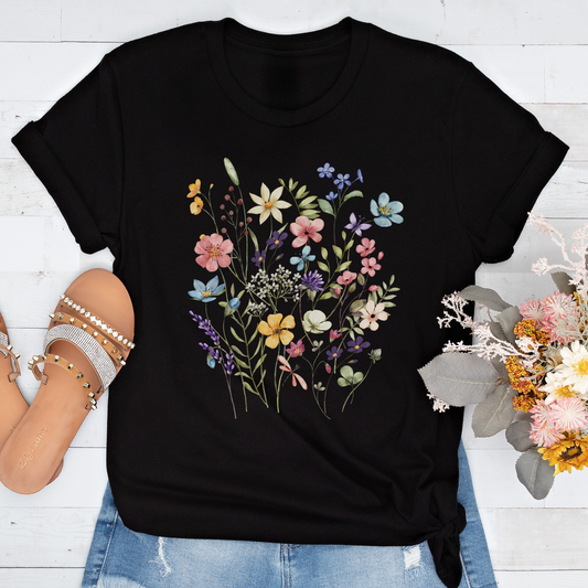 Short-Sleeve Wildflower Graphic Tee