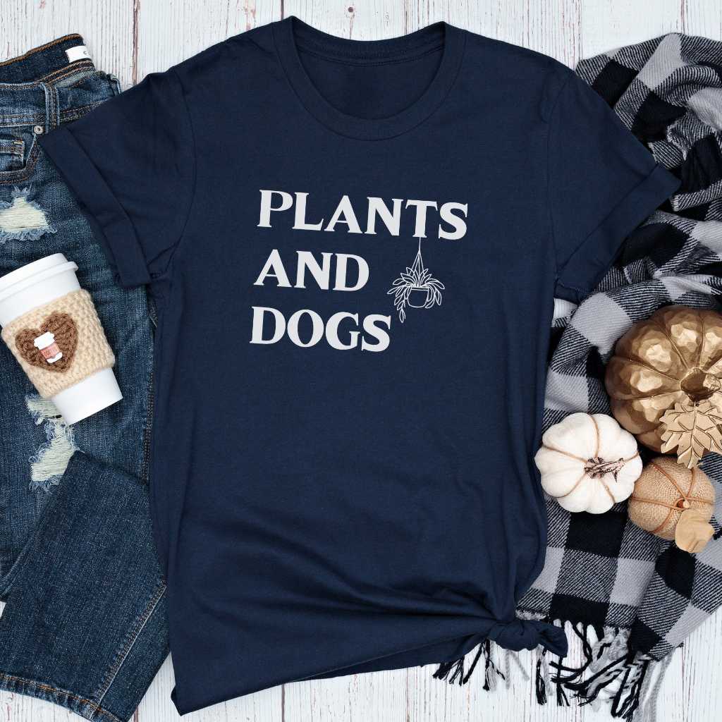 Short-Sleeve Plants and Dogs Shirt