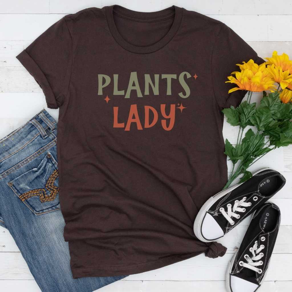 Short-Sleeve Plants Lady Shirt