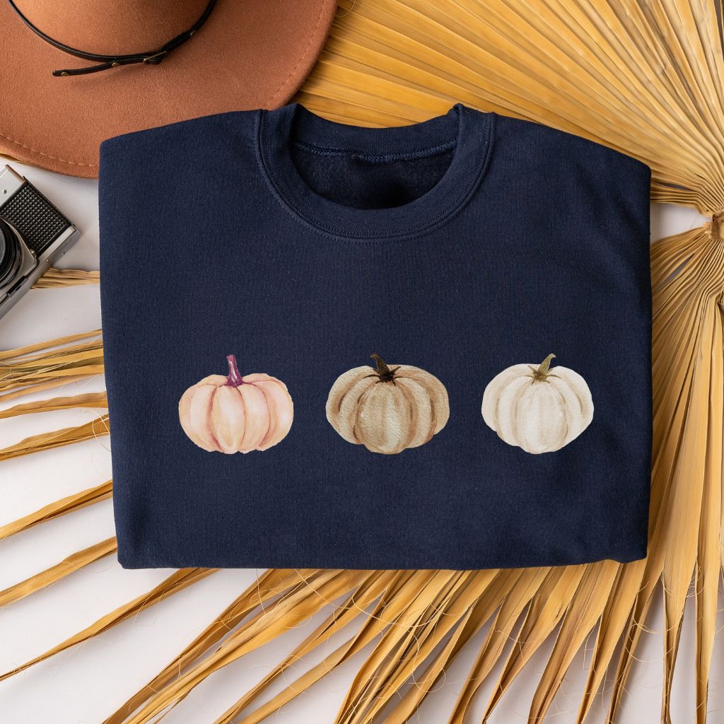 Watercolor Fall Pumpkins Sweatshirt