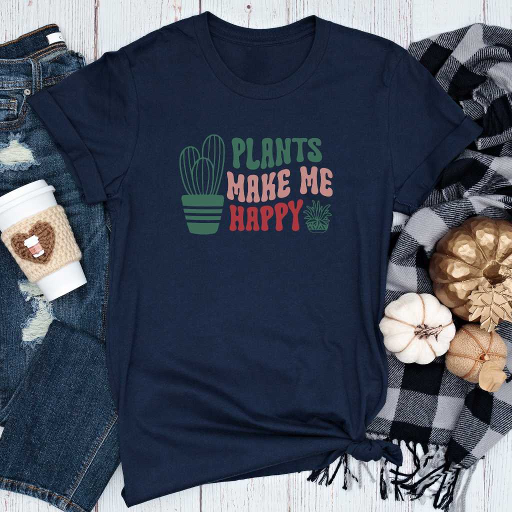 Short-Sleeve Plants Make Me Happy Shirt