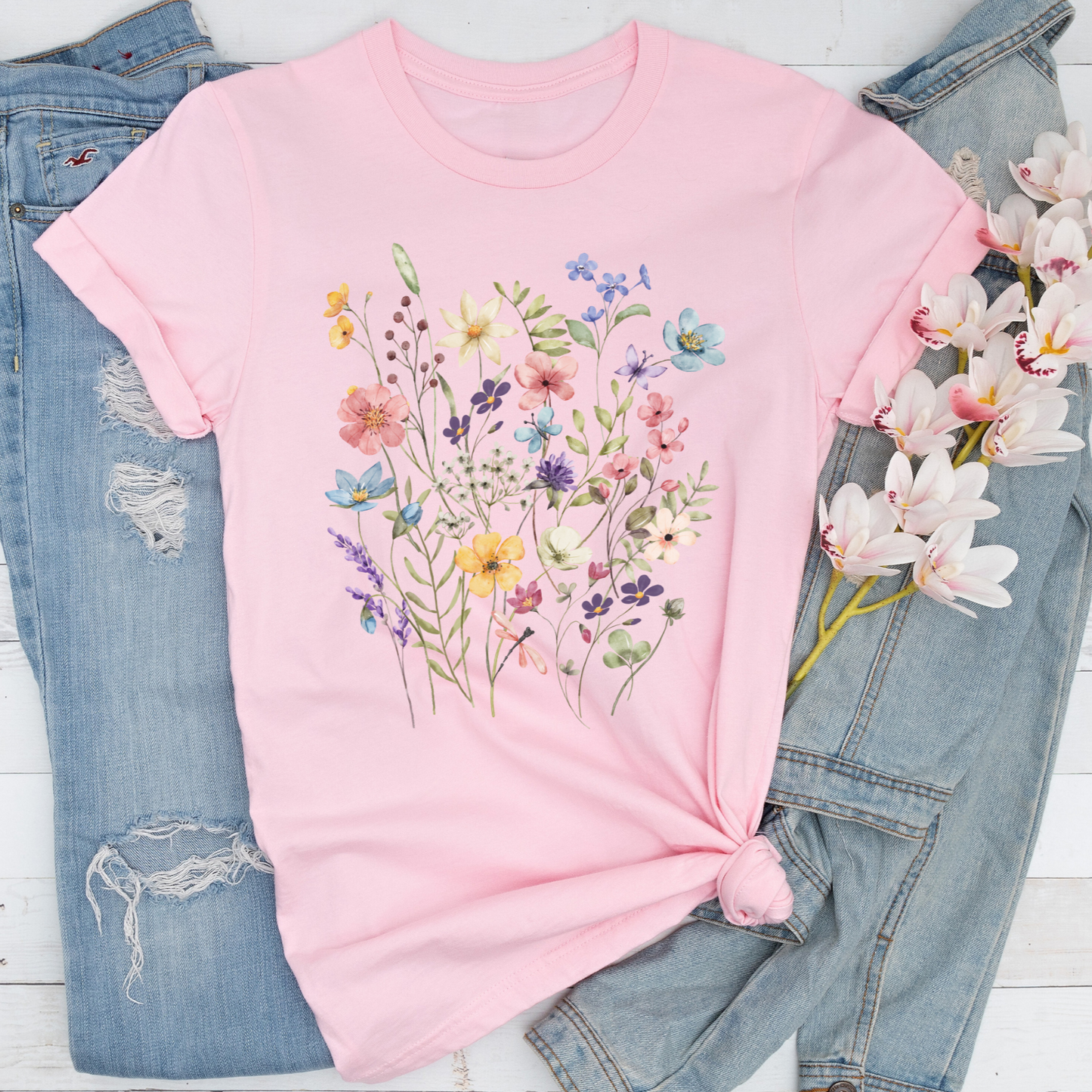 Short-Sleeve Wildflower Graphic Tee