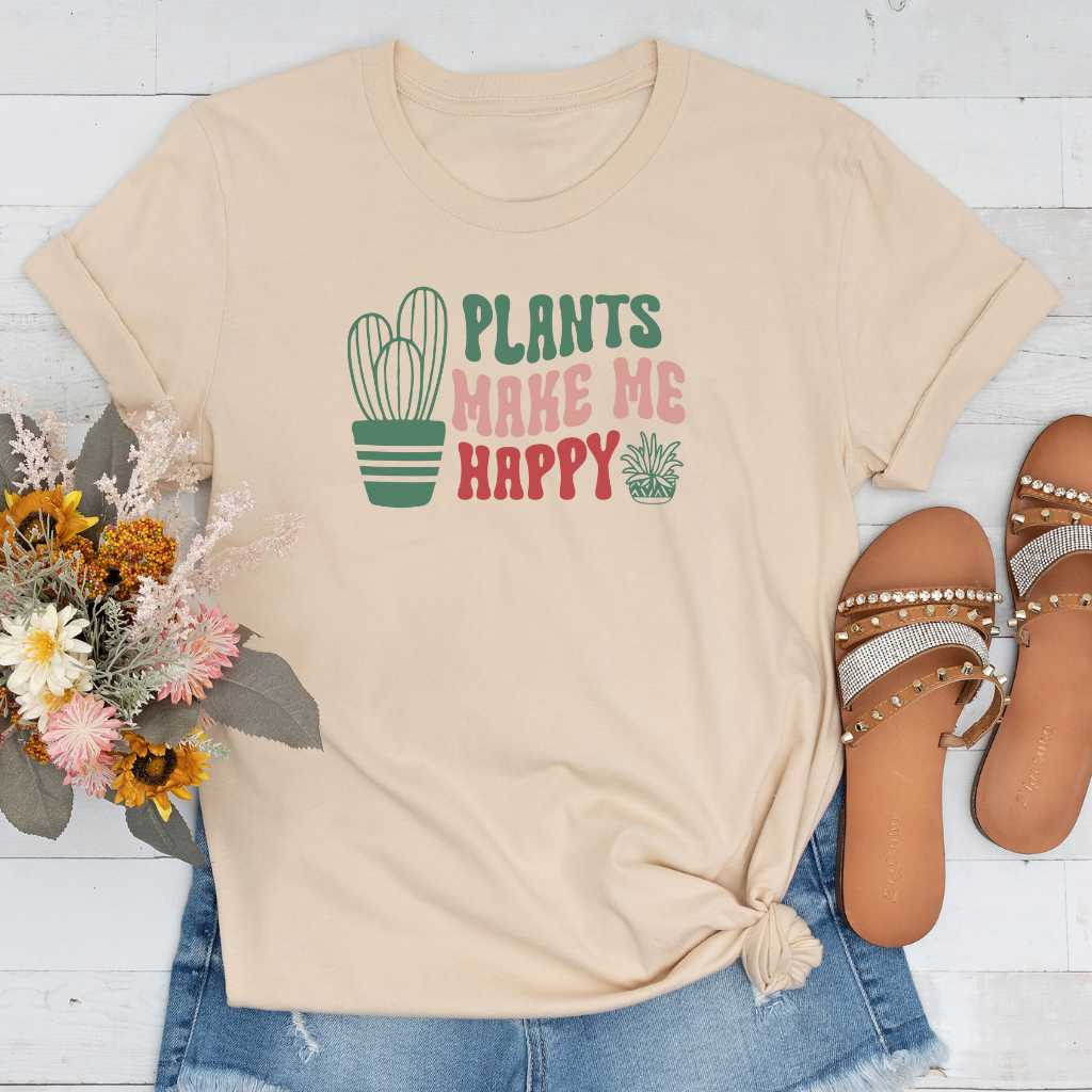 Short-Sleeve Plants Make Me Happy Shirt