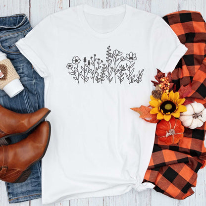 Short-Sleeve Wildflower Graphic Tee