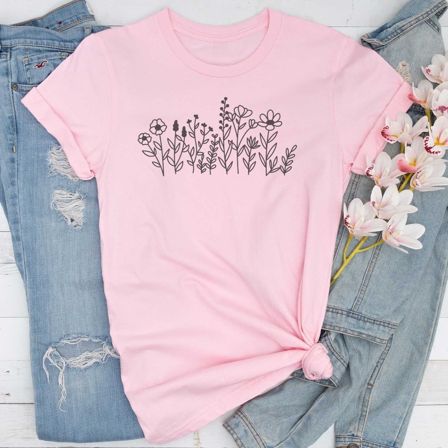 Short-Sleeve Wildflower Graphic Tee