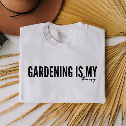 "Gardening is my Therapy" Crewneck Sweatshirt