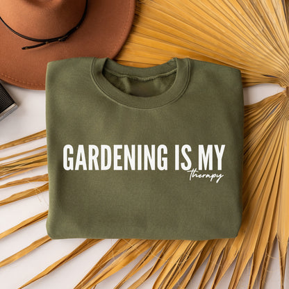 "Gardening is my Therapy" Crewneck Sweatshirt