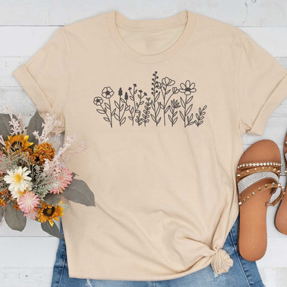 Short-Sleeve Wildflower Graphic Tee