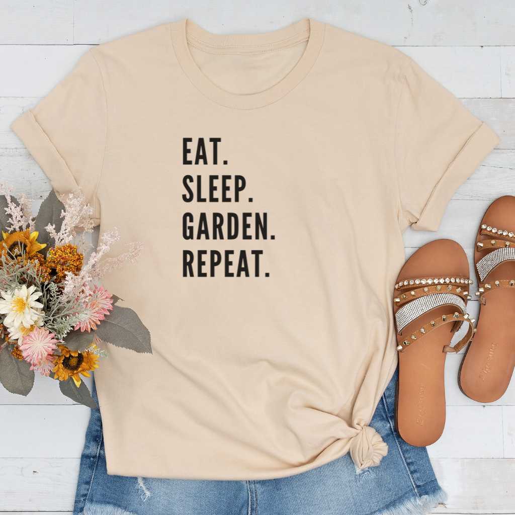 Short-Sleeve Eat. Sleep. Garden. Repeat Shirt