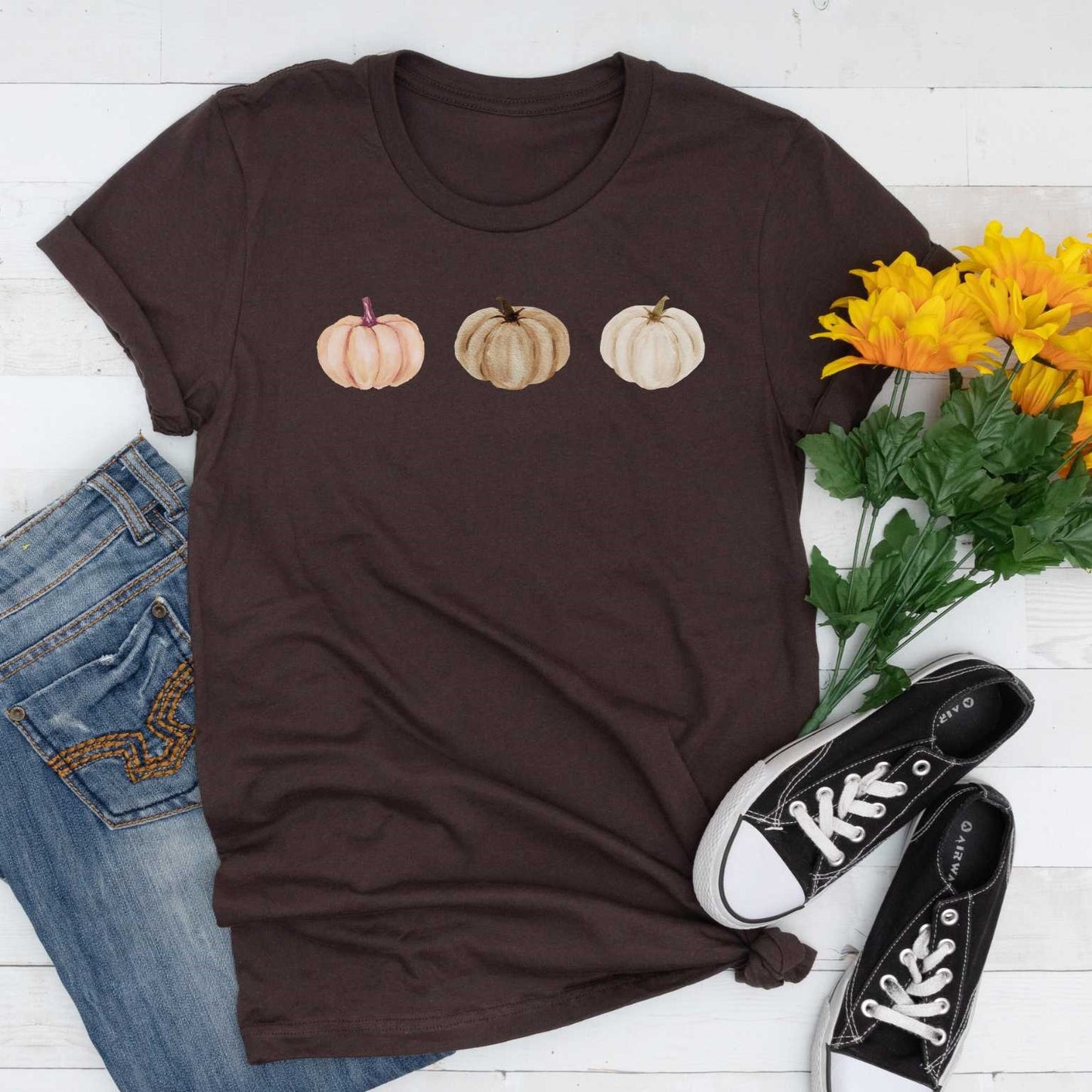 Short-Sleeve Pumpkin Graphic Shirt