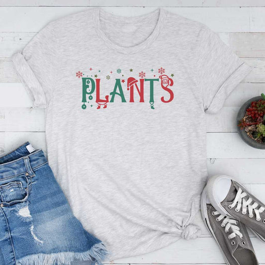 Short-Sleeve Christmas Plants Shirt