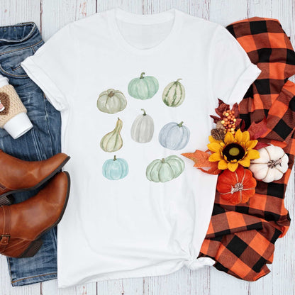 Short-Sleeve Pumpkin Graphic Shirt