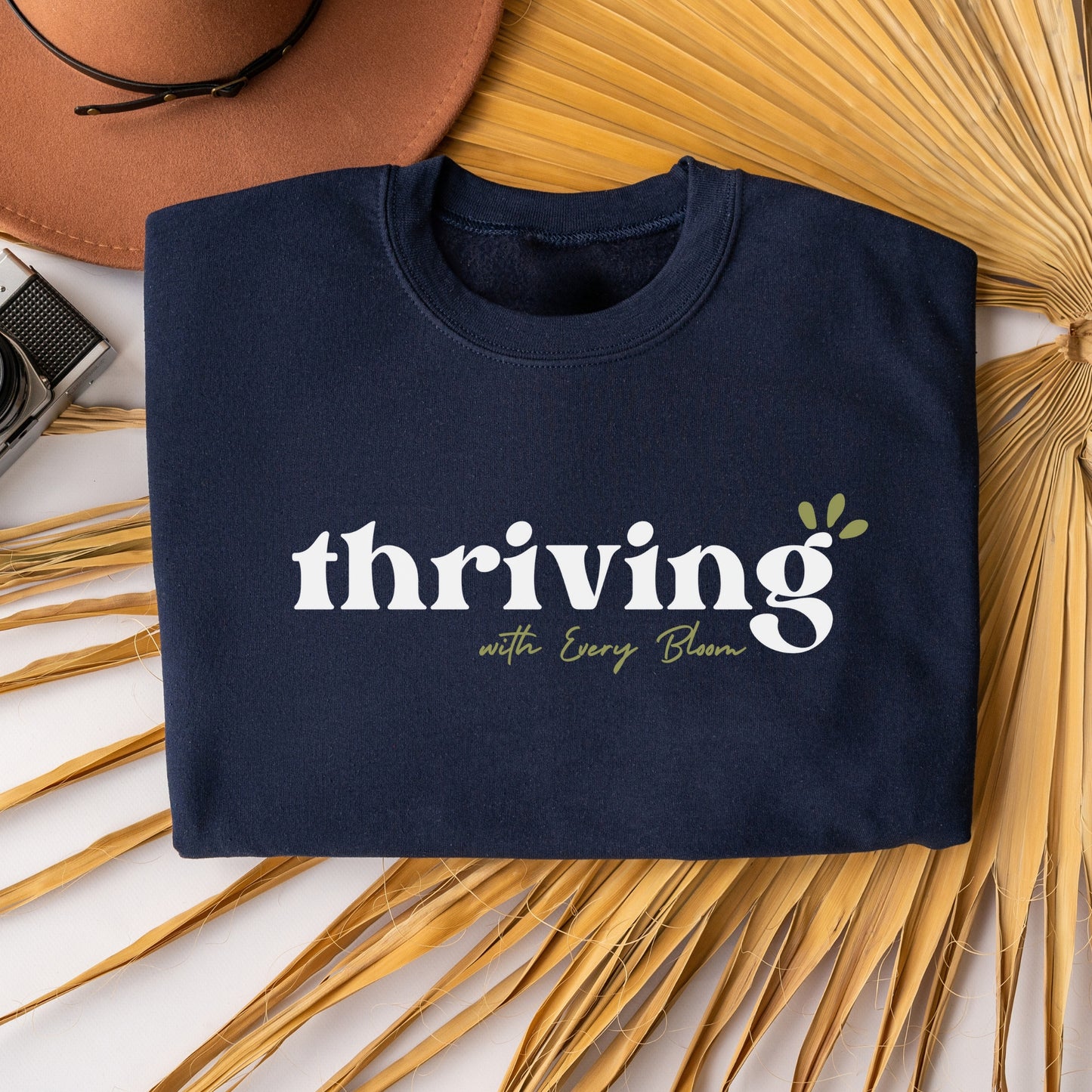 "Thriving with every Bloom" Crewneck Sweatshirt