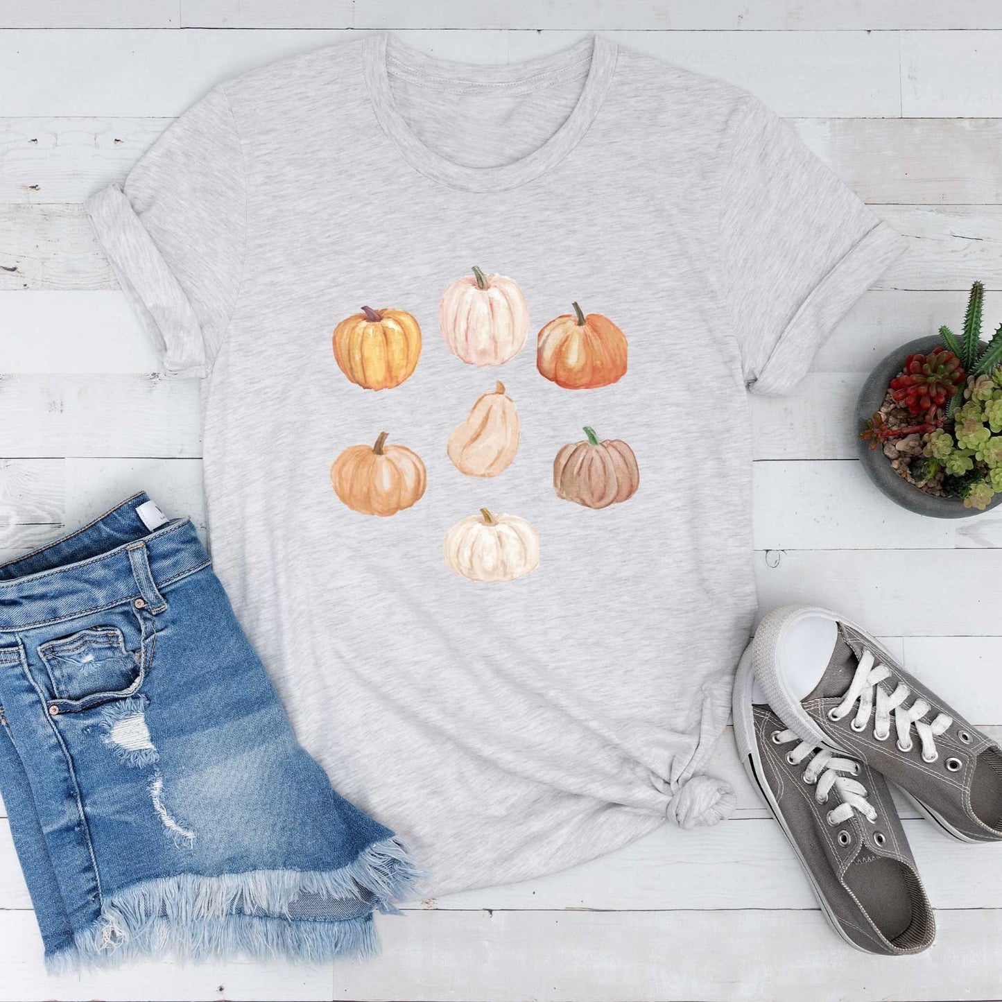 Short-Sleeve Pumpkin Graphic Shirt