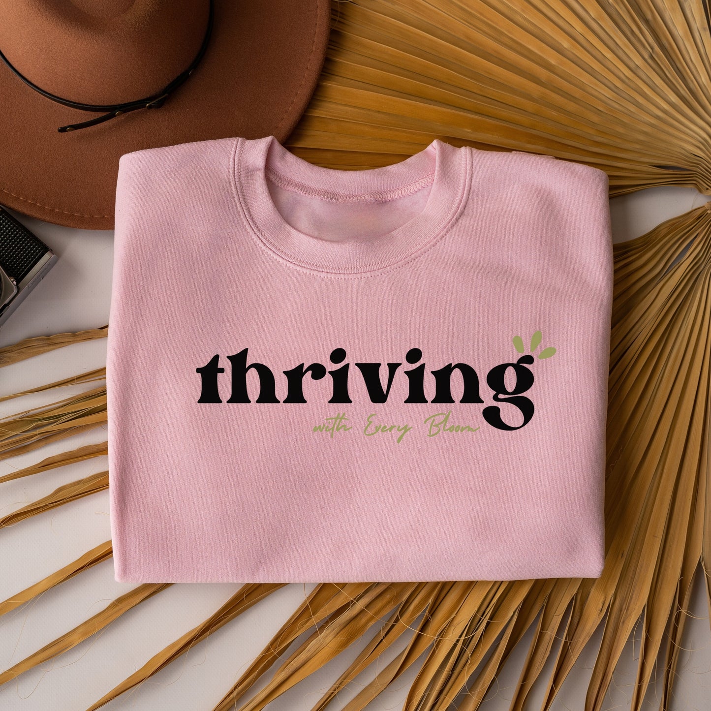 "Thriving with every Bloom" Crewneck Sweatshirt