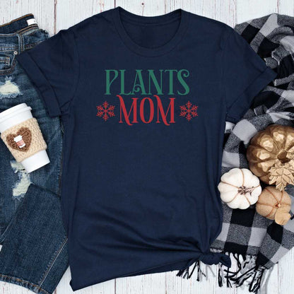 Short-Sleeve Christmas Plants Mom Shirt