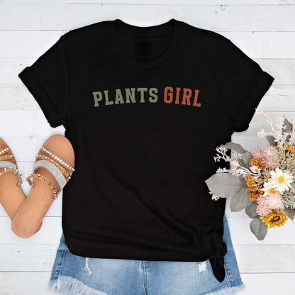 Short-Sleeve Plants Girl Shirt