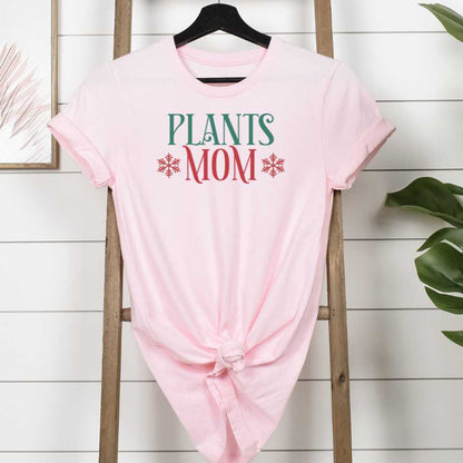 Short-Sleeve Christmas Plants Mom Shirt