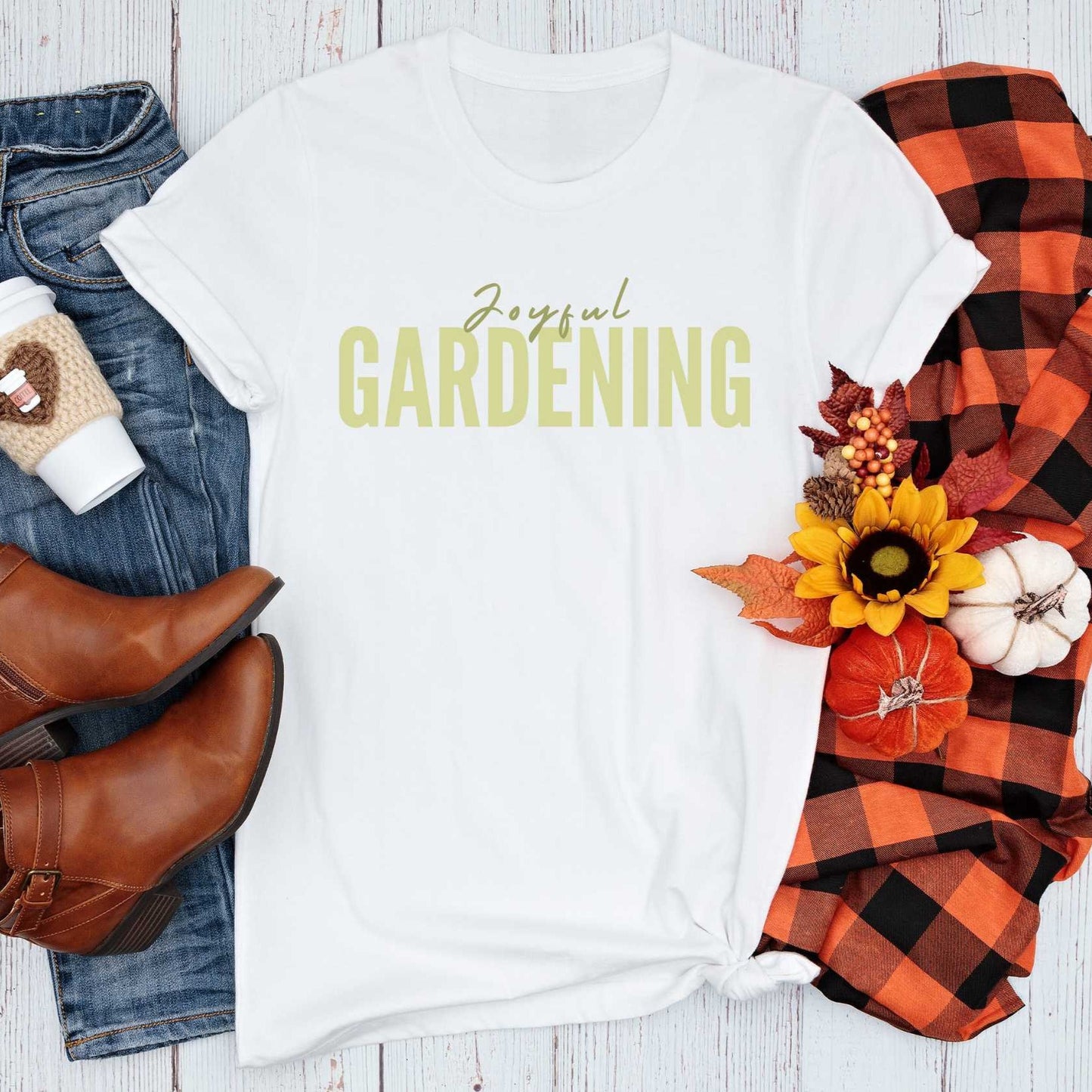 Short-Sleeve "Joyful Gardening" Shirt