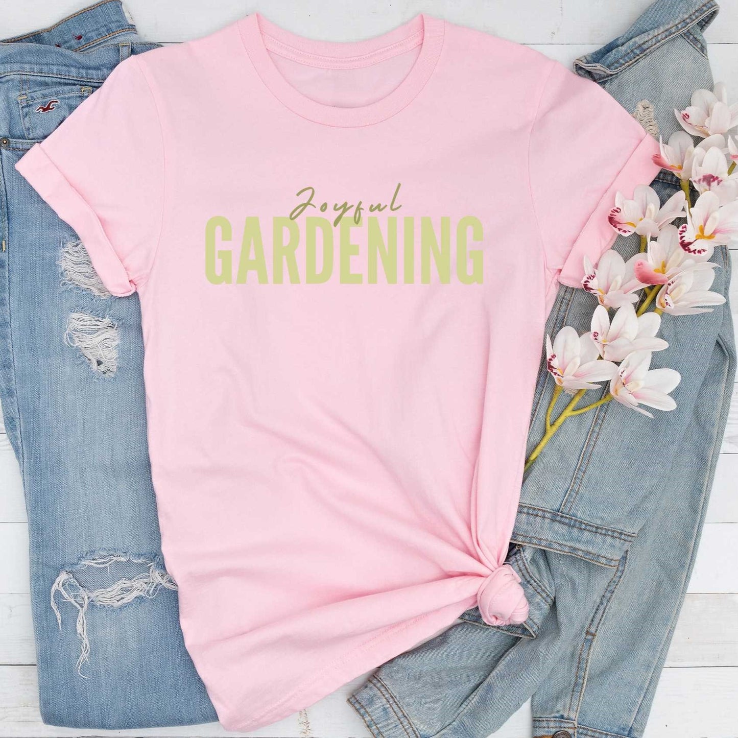 Short-Sleeve "Joyful Gardening" Shirt