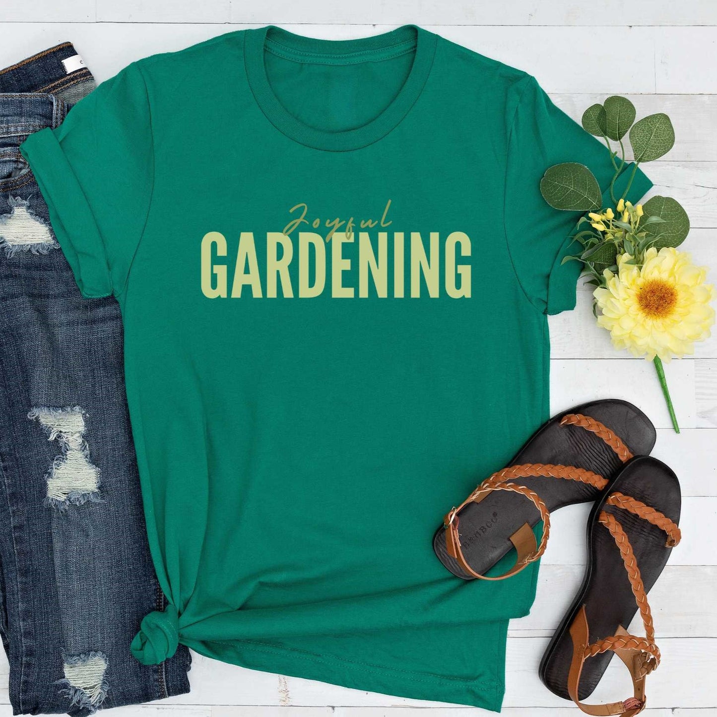 Short-Sleeve "Joyful Gardening" Shirt