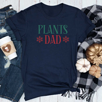 Short-Sleeve Christmas Plants Dad Shirt