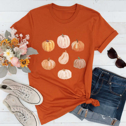 Short-Sleeve Pumpkin Graphic Shirt