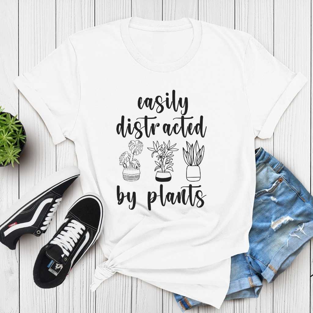 Short-Sleeve Easily Distracted by Plants Shirt