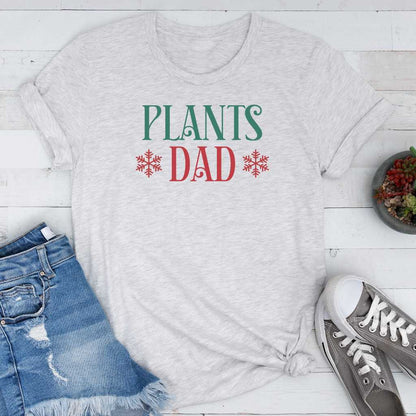 Short-Sleeve Christmas Plants Dad Shirt