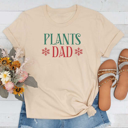 Short-Sleeve Christmas Plants Dad Shirt