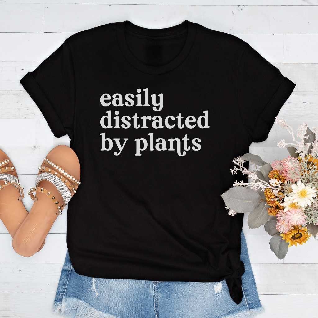 Short-Sleeve Easily Distracted by Plants Shirt