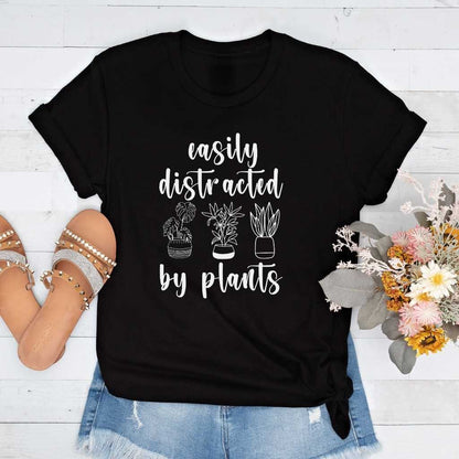 Short-Sleeve Easily Distracted by Plants Shirt