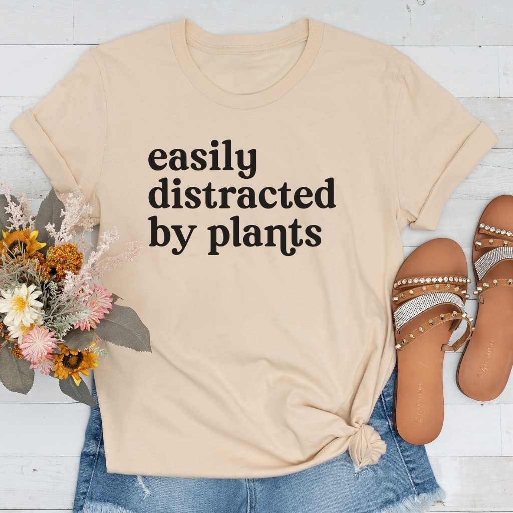 Short-Sleeve Easily Distracted by Plants Shirt